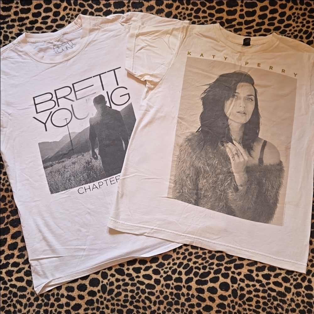 Brett Young/Katy Perry t-shirt bundle